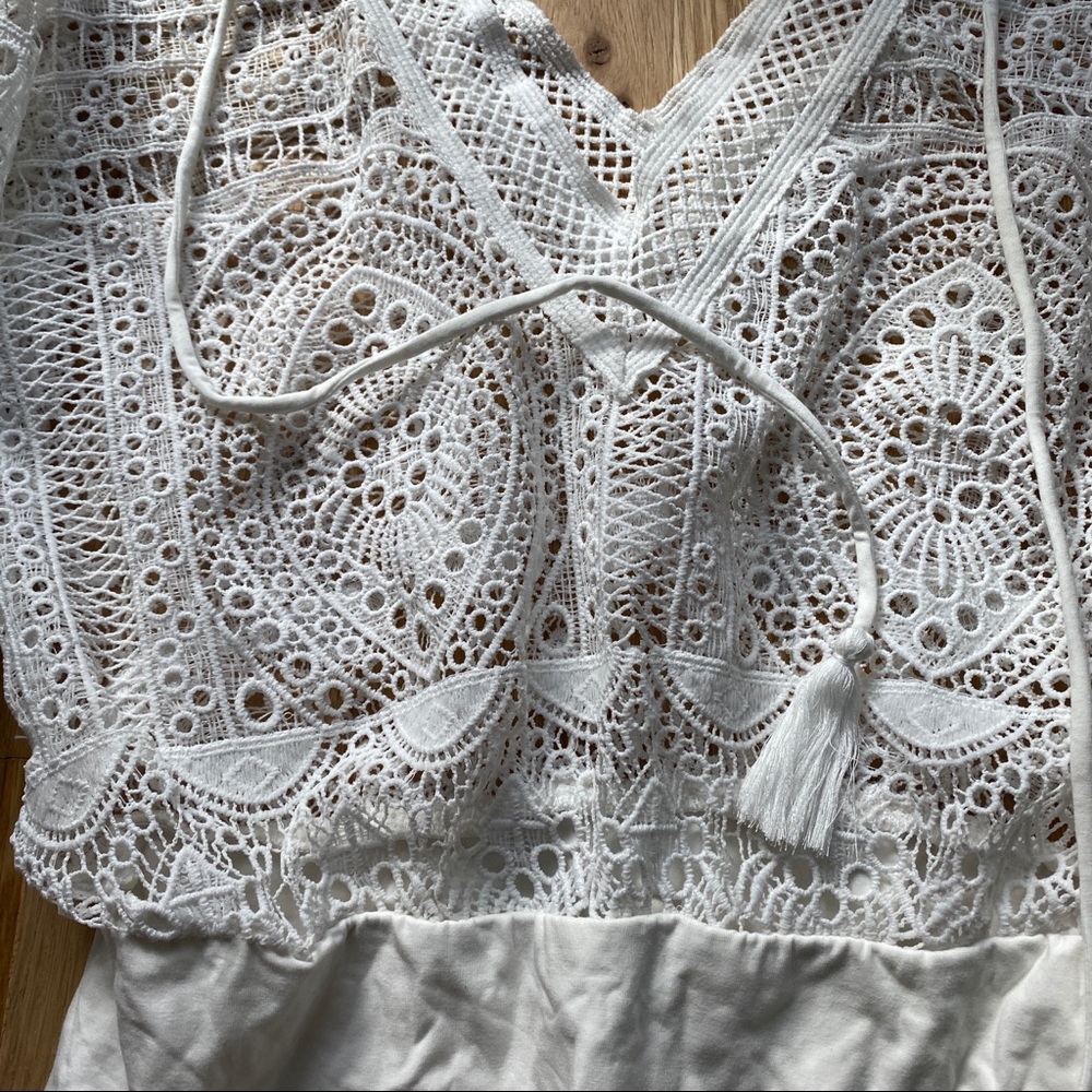 Jasmine Long Sleeve Bodysuit white pattern - Picture 10 of 16